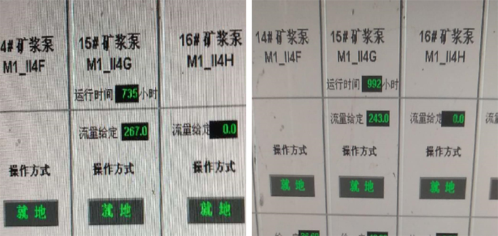 原電機(jī)運行時間及電表走數(shù)
